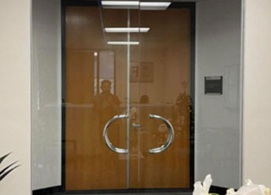 Pair of commercial glass entry doors