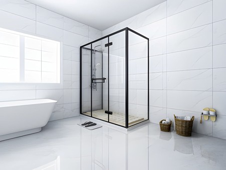 2-sided glass shower doors in Englewood, NJ