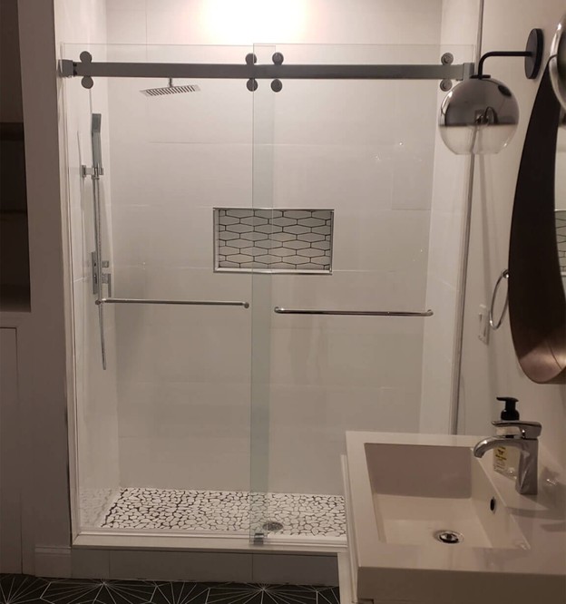 Tinted Shower Glass Installation in Englewood