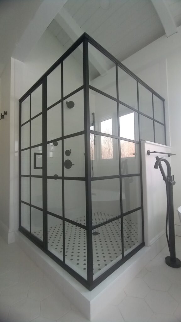 How Do Glass Shower Doors Improve Bathroom Appearance in Englewood, NJ?